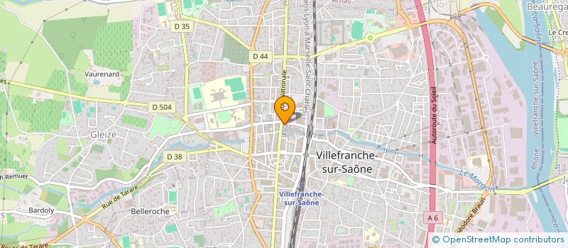 localisation de l'entreprise ATLAS IMMOBILIER à VILLEFRANCHE-SUR-SAONE