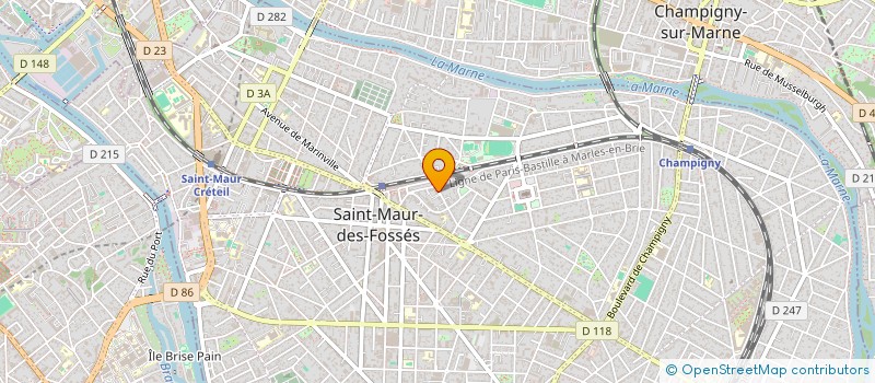 localisation de l'entreprise ATLAS IMMOBILIER  SAINT-MAUR-DES-FOSSES