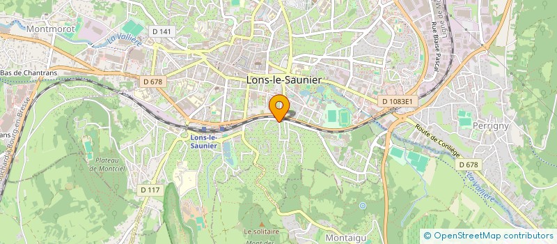 localisation de l'entreprise ATLAS IMMOBILIER  LONS-LE-SAUNIER