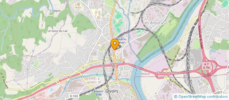 localisation de l'entreprise ATLAS INGENIERIE à GIVORS