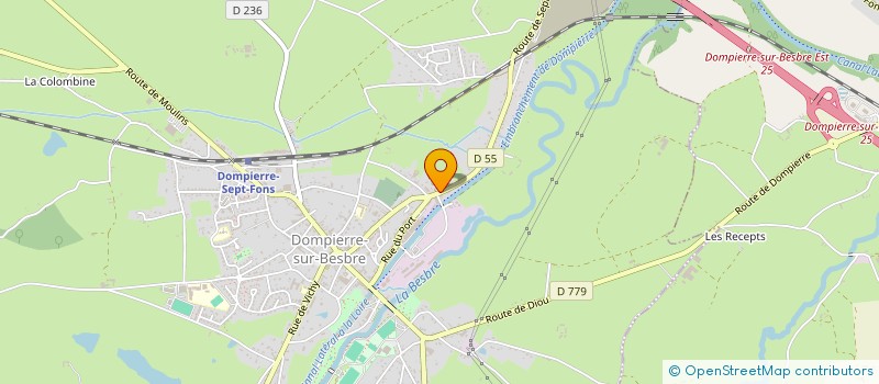 localisation de l'entreprise ATLAS INVEST  DOMPIERRE-SUR-BESBRE