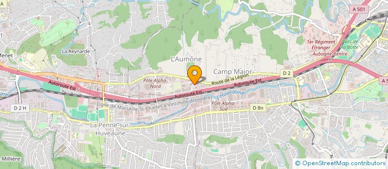 localisation de l'entreprise ATLAS INVEST HOLDING  AUBAGNE