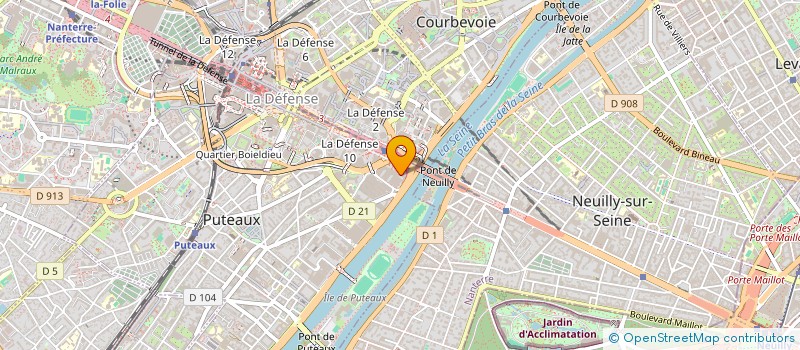 localisation de l'entreprise ATLAS JUSTICE à PUTEAUX
