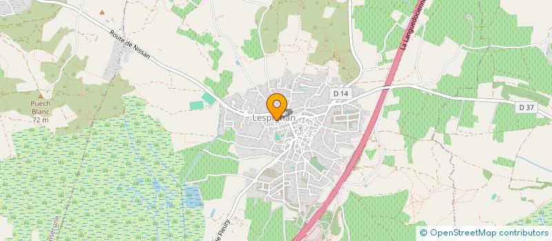 localisation de l'entreprise ATLAS LESPIGNAN MUSCULATION  LESPIGNAN