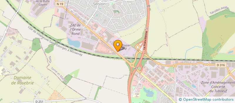 localisation de l'entreprise ATLAS LOGISTICS  SERVON