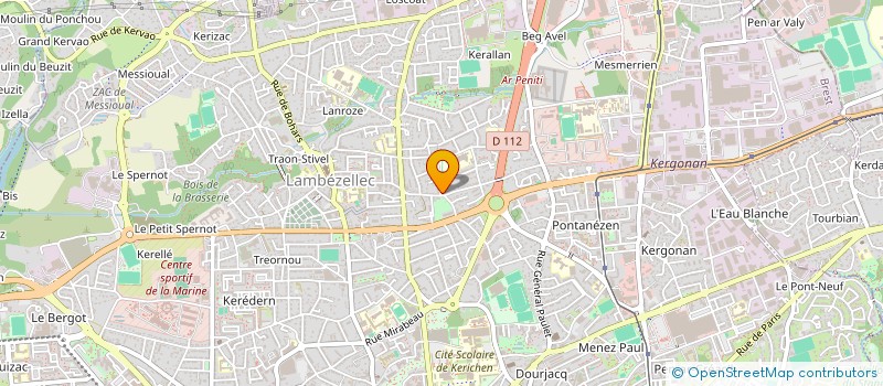 localisation de l'entreprise ATLAS LOGISTIQUE TRANSPORTS à BREST