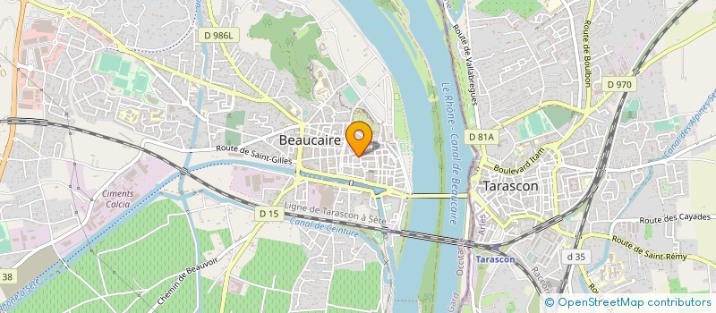localisation de l'entreprise ATLAS MACONNERIE RENOVATION  BEAUCAIRE