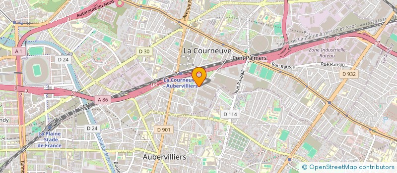 localisation de l'entreprise ATLAS MAREE à LA COURNEUVE