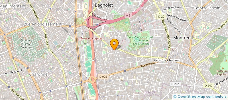 localisation de l'entreprise ATLAS MJJOT SOLIDARITE à BAGNOLET