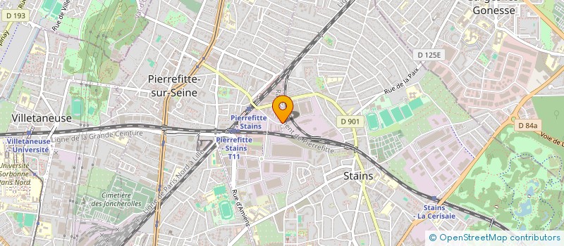 localisation de l'entreprise ATLAS MOTEURS à STAINS