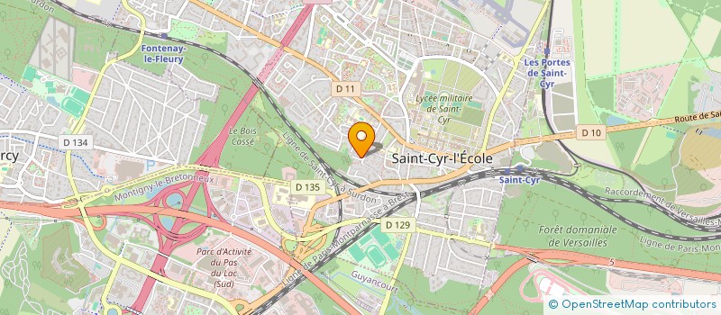 localisation de l'entreprise ATLAS MUSIC ACADEMY  SAINT-CYR-L'ECOLE