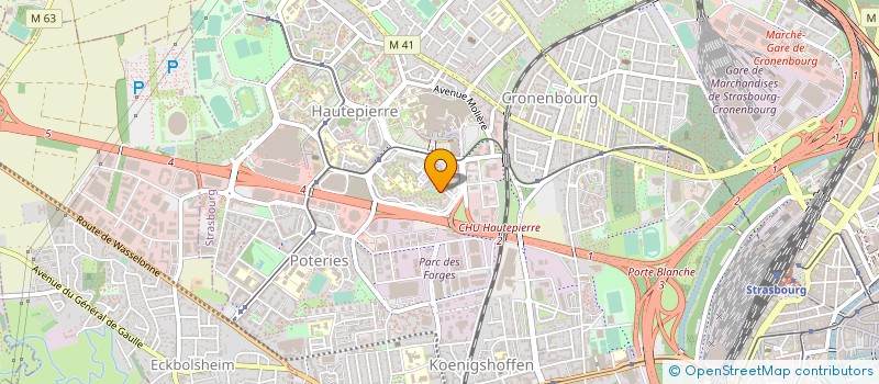 localisation de l'entreprise ATLAS PAVES à STRASBOURG