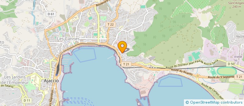 localisation de l'entreprise ATLAS PLATRE à AJACCIO