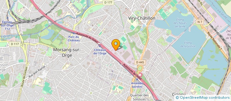 localisation de l'entreprise ATLAS PRODUCTIQUE à VIRY-CHATILLON