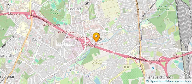 localisation de l'entreprise ATLAS PROMOTION 33  BOULIAC