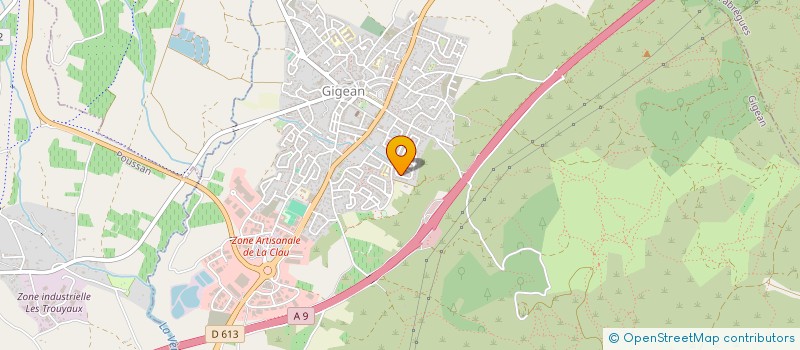 localisation de l'entreprise ATLAS PROPRETE à GIGEAN
