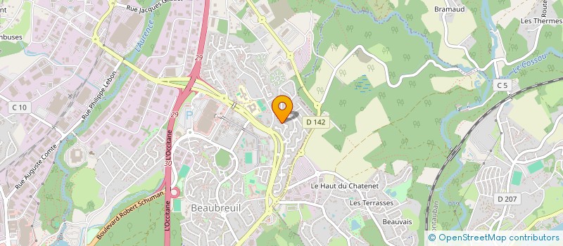 localisation de l'entreprise ATLAS REVETEMENTS SPECIAUX à LIMOGES