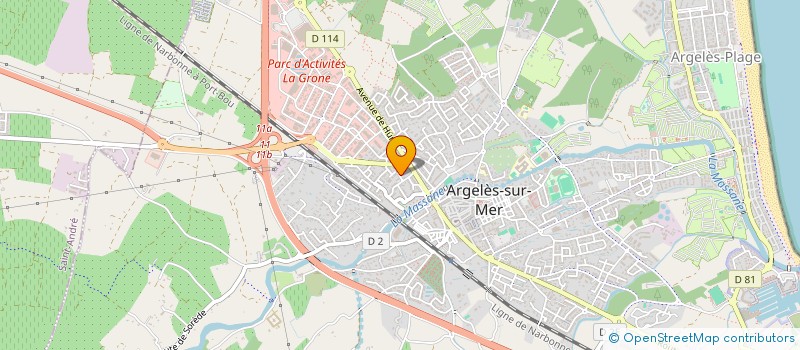 localisation de l'entreprise ATLAS SUD GESTION  ARGELES-SUR-MER