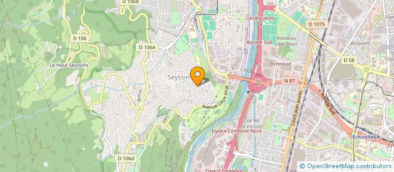 localisation de l'entreprise ATLAS SUPPORT à SEYSSINS