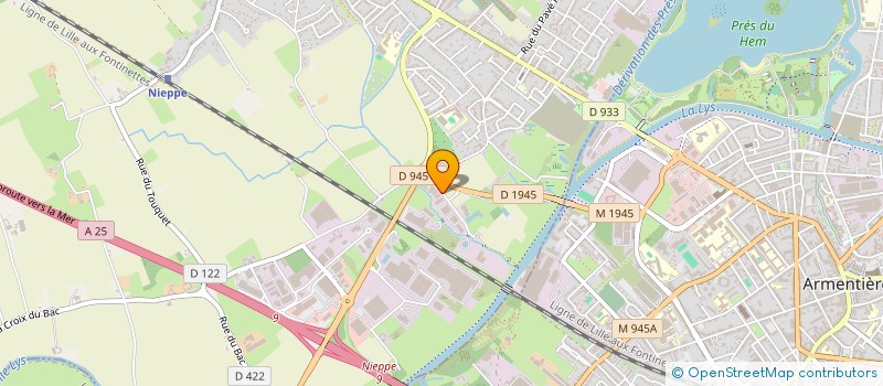 localisation de l'entreprise ATLAS TOITURES  NIEPPE