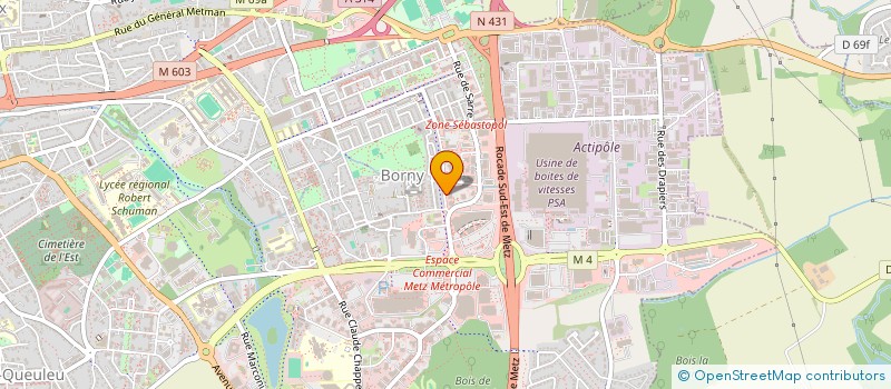 localisation de l'entreprise ATLAS TOUR  METZ