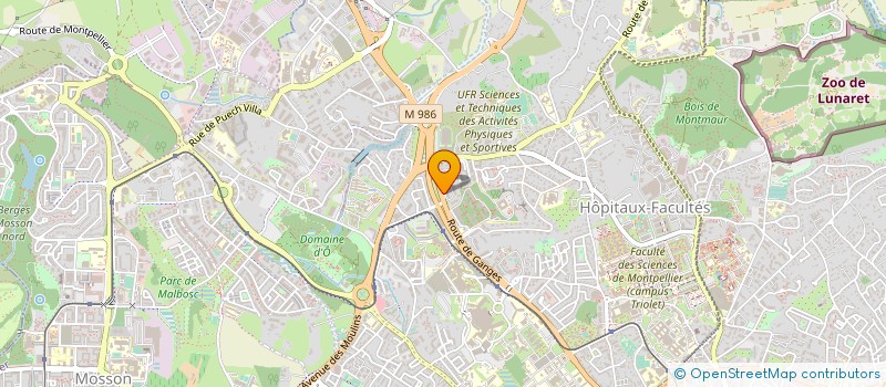 localisation de l'entreprise ATLAS TRANSPORT PERONNE à MONTPELLIER