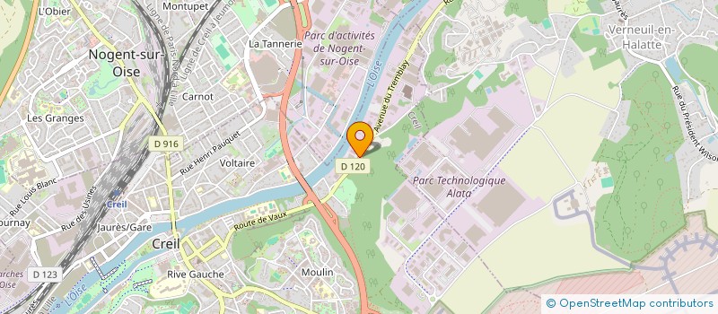 localisation de l'entreprise ATLAS TV  CREIL