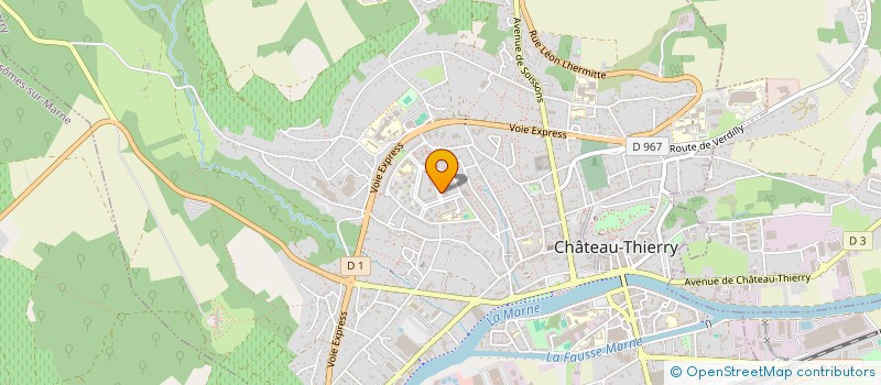 localisation de l'entreprise ATLAS VIANDES 93 à CHATEAU-THIERRY