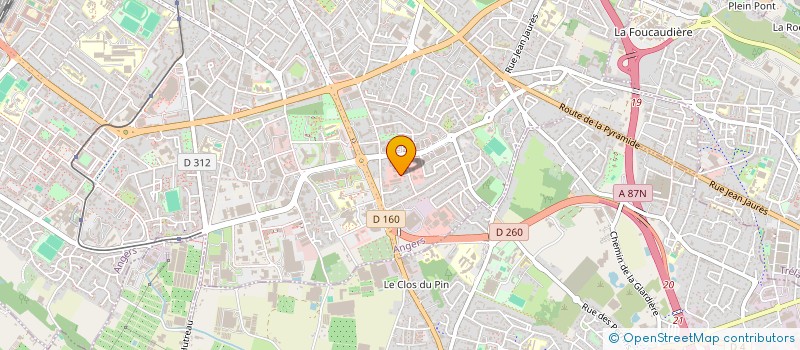 localisation de l'entreprise ATLAS YOGA à ANGERS