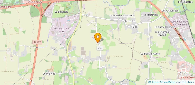 localisation de l'entreprise ATLAS35  NOYAL-CHATILLON-SUR-SEICHE