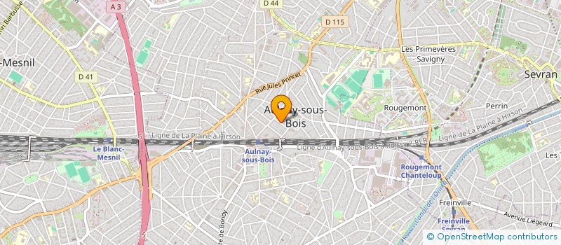 localisation de l'entreprise ATLAS48 à AULNAY-SOUS-BOIS