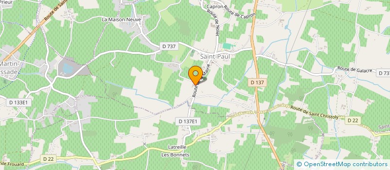 localisation de l'entreprise ATLASIMMO  PLASSAC