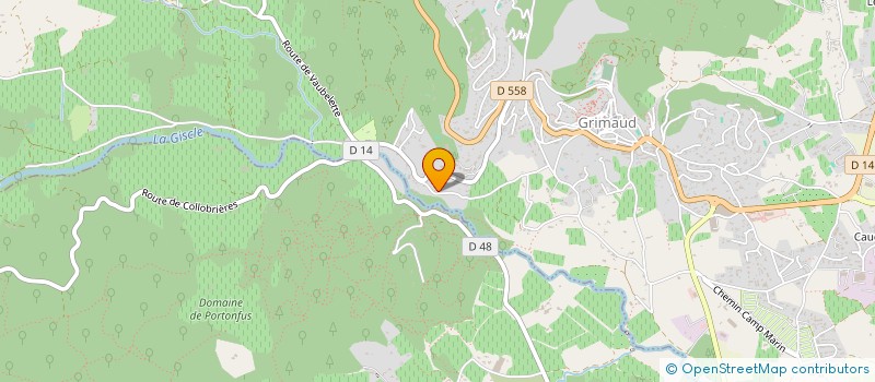 localisation de l'entreprise ATLASS à GRIMAUD
