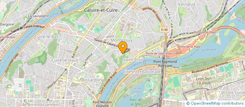 localisation de l'entreprise ATLASSIMMO  CALUIRE-ET-CUIRE