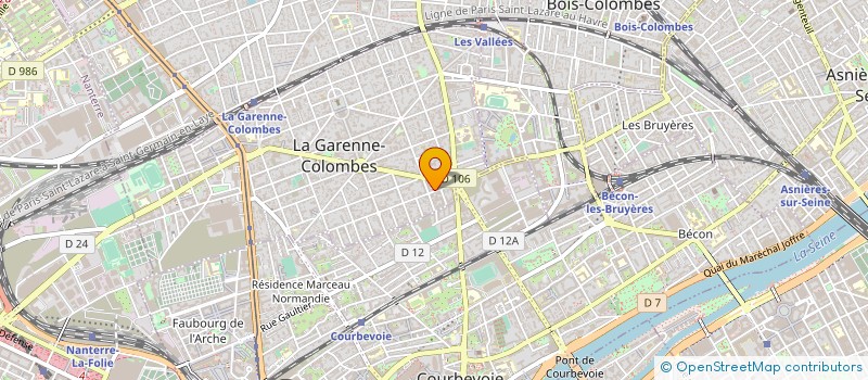 localisation de l'entreprise ATLEASE FINANCE à LA GARENNE-COLOMBES