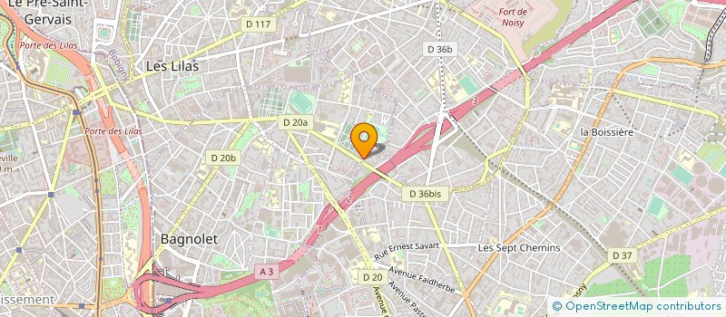 localisation de l'entreprise ATLETICO DE BAGNOLET à BAGNOLET