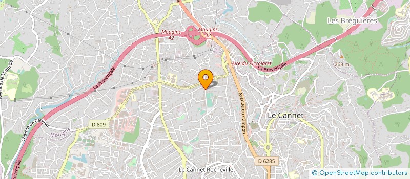 localisation de l'entreprise ATLEV à LE CANNET