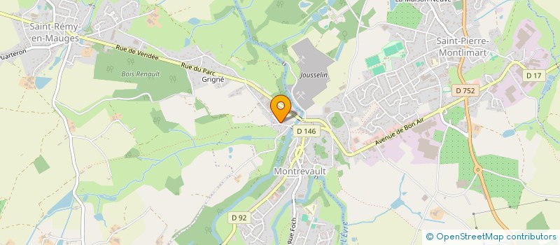 localisation de l'entreprise ATLICA à MONTREVAULT-SUR-EVRE