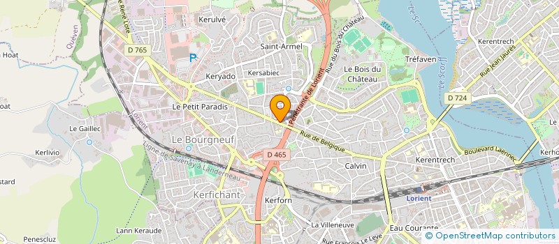 localisation de l'entreprise ATLOM  LORIENT