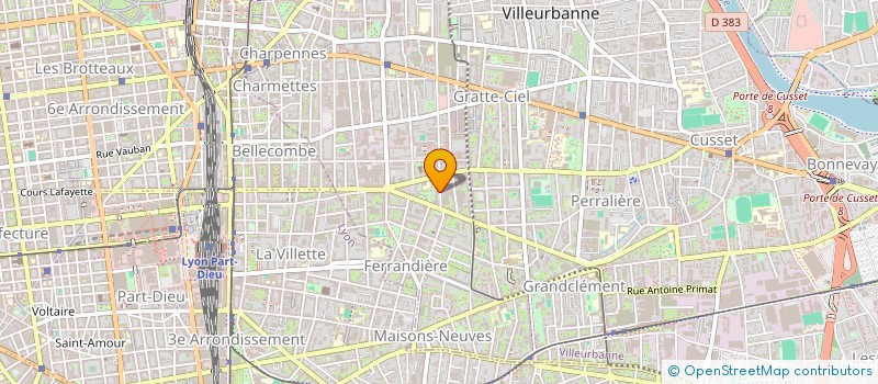 localisation de l'entreprise ATLR à VILLEURBANNE