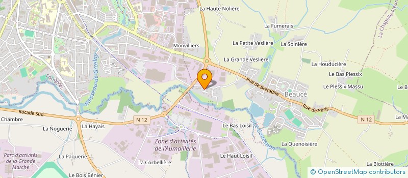 localisation de l'entreprise ATM  BEAUCE