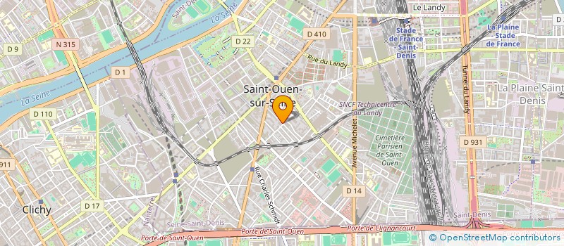 localisation de l'entreprise ATM à SAINT-OUEN-SUR-SEINE