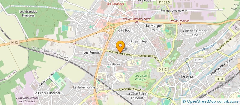 localisation de l'entreprise ATM à DREUX