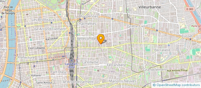 localisation de l'entreprise ATM  VILLEURBANNE