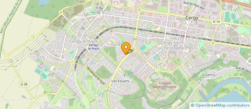 localisation de l'entreprise ATM  CERGY