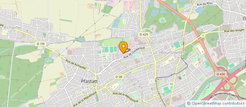 localisation de l'entreprise ATM à MULHOUSE