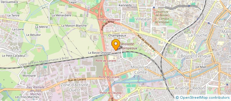 localisation de l'entreprise ATM AVICOLE à RENNES