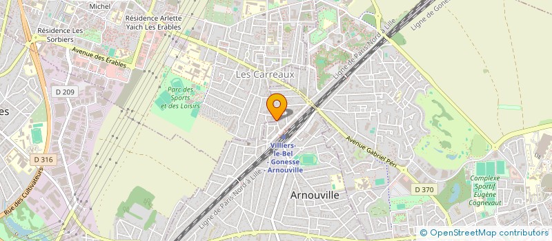 localisation de l'entreprise ATM COIFFURE  VILLIERS-LE-BEL