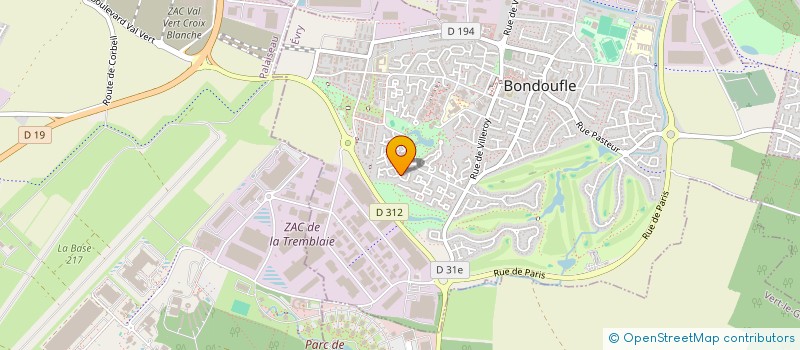 localisation de l'entreprise ATM CONNECT à BONDOUFLE