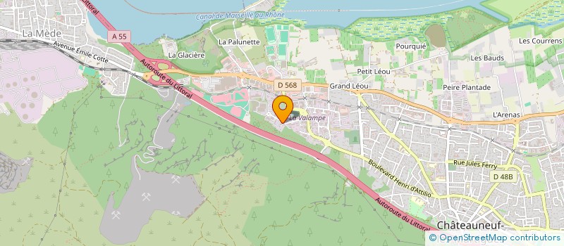 localisation de l'entreprise ATM CREATION  CHATEAUNEUF-LES-MARTIGUES